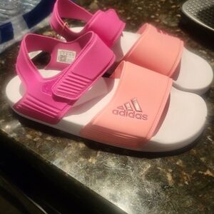 Adidas Pink Sandals Run Like A 7